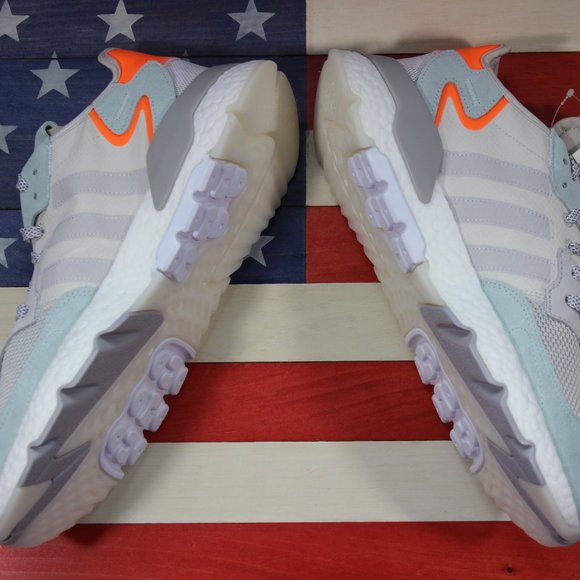 Adidas Nite Jogger Boost Running Shoe White BD7956 - Picture 9 of 11